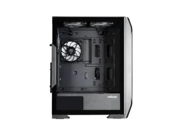 კომპიუტერის ქეისი Zalman PC case N7 PLUS V2 without PSU, 1xUSB3.0, 2xUSB2.0, 6x120mm RGB Rainbow,  1x120mm, VGA 340mm, LCS ready, TG Side Panel, ATX, black, 4 image