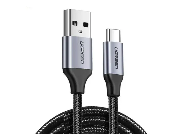 კაბელი Ugreen US288 UGREEN USB 2.0 A to Type C Cable Black/60126