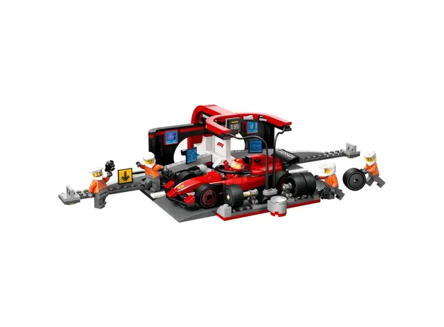 ლეგო LEGO Constructor City F1 Pit Stop & Pit Crew with Ferrari Car Set, 2 image