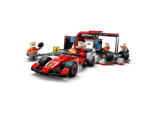 ლეგო LEGO Constructor City F1 Pit Stop & Pit Crew with Ferrari Car Set, 4 image