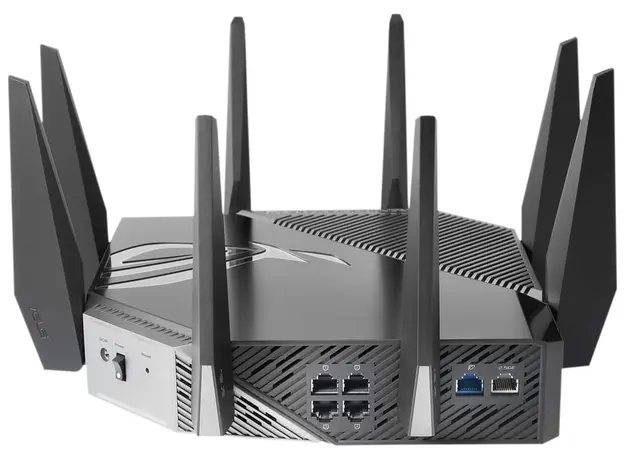 როუტერი Asus ROG Rapture GT-AXE11000 Tri-band WiFi 6E (802.11ax) gaming router, new 6GHz band, 2.5G WAN/LAN port, PS5 compatible, WAN aggregation, VPN Fusion, Trip, 2 image
