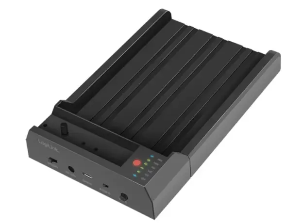 მყარი დისკის დოქ სადგური Logilink QP0031 USB 3.2 Gen 2 Quickport 2-Bay for SATA HDD/SSD and M.2 NVMe SSD, 4 image