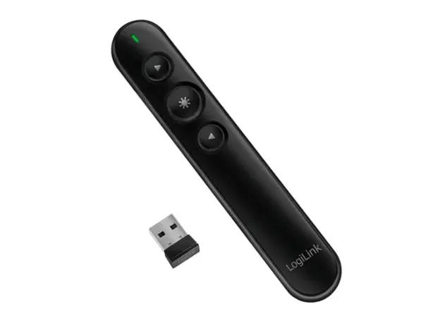 პრეზენტერი Logilink ID0190 Wireless Presenter, 2.4 GHz, Laser Pointer
