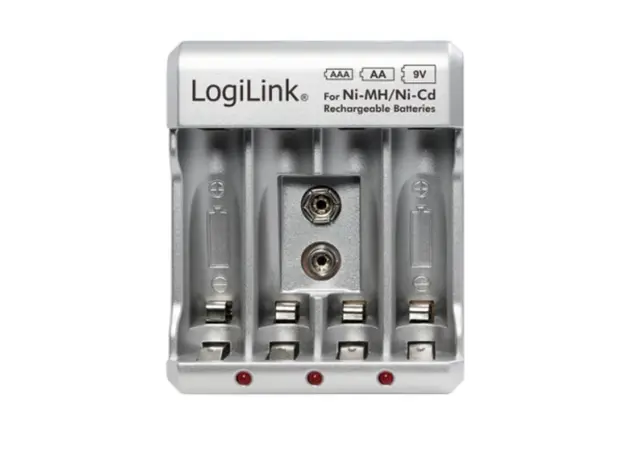 ელემენტის სამუხტი Logilink PA0168 Battery Charger 4x AA or 4x AAA and 1x 9V battery