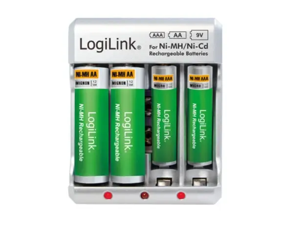 ელემენტის სამუხტი Logilink PA0168 Battery Charger 4x AA or 4x AAA and 1x 9V battery, 2 image