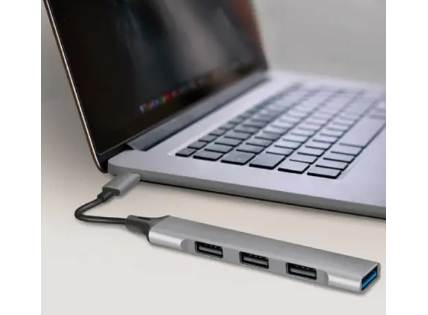 USB ჰაბი Logilink UA0392 USB3.2 Type-C 4-port Slim Hub With Aluminum Casing, 4 image