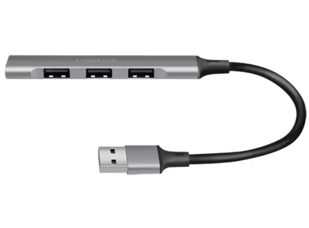 USB ჰაბი Logilink UA0391 USB3.0 4-port Slim Hub With Aluminum Casing, 3 image