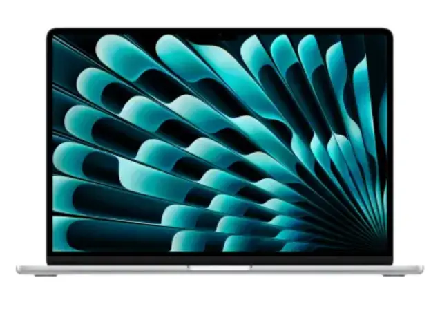 Apple 15-inch MacBook Air: Apple M4 chip with 10-core CPU and 10-core GPU, 16GB, 256GB SSD - Silver, Model A3241