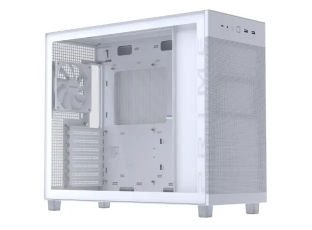 კომპიუტერის ქეისი ASUS Prime AP303 - Tempered Glass Panel White, 2 image