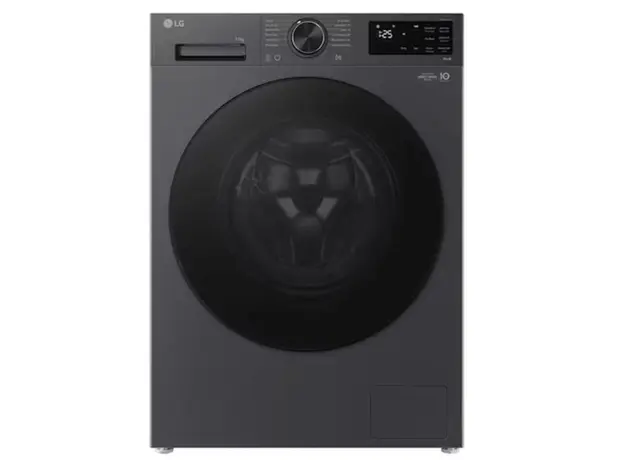 სარეცხი მანქანა LG F2X5FYNY6.AEBQME3 9 KG 85x60x46 1200 RPM Inverter Rotary Knob Add Wash LED Touch Display Black Tint door Matt Black