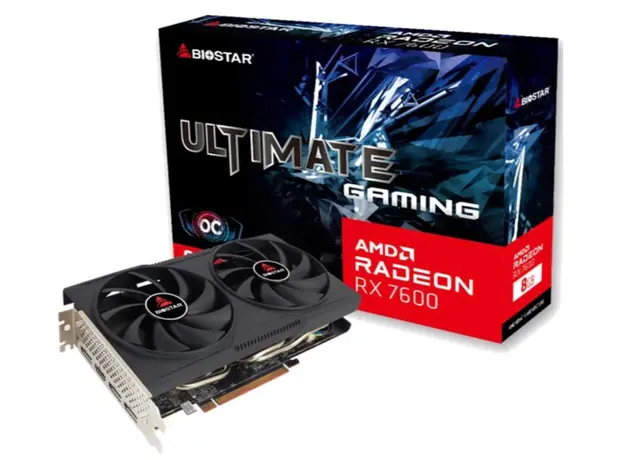 ვიდეო დაფა Biostar AMD Radeon Radeon RX7600 OC 8GB