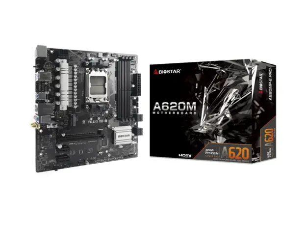 დედა დაფა Biostar Mainboard,AMD A620MP-E PRO, Socket AM5, uATX, GbE LAN, DDR5, 2 image