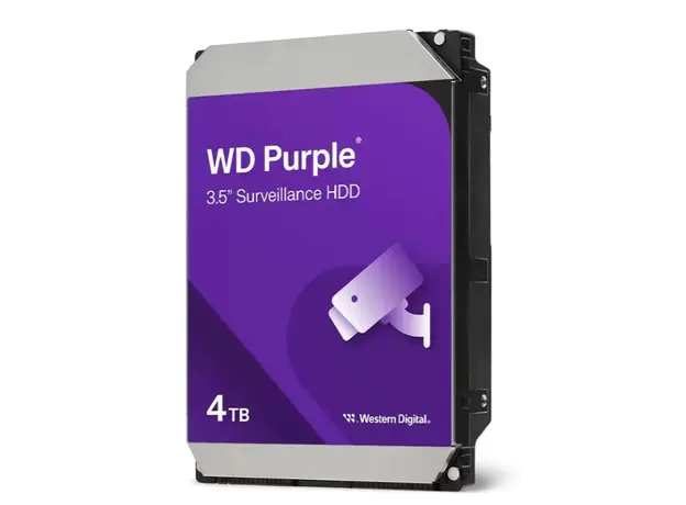 მყარი დისკი Western Digital HDD SATA 4TB 5400RPM 128MB PURPLE WD44PURZ WDC
