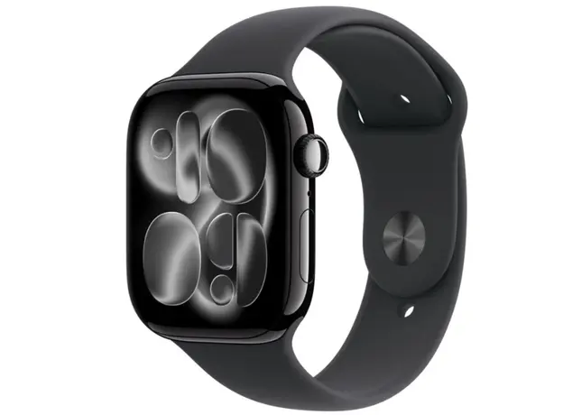 Smart watch Apple Watch Series 11 GPS 46mm Jet Black Aluminium Case with Black Sport Band - S/M (MEUW4RK/A), 2 image