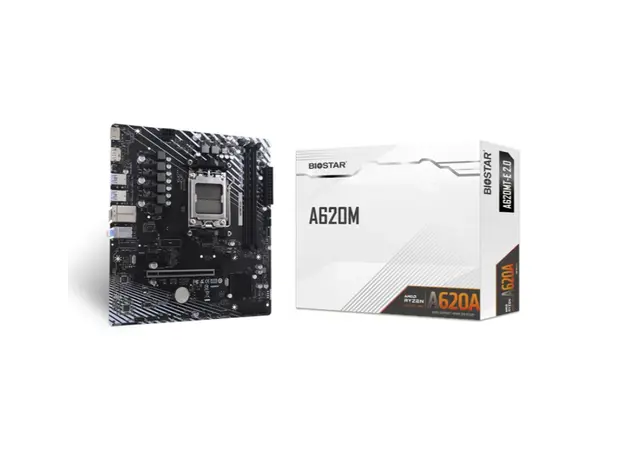 დედა დაფა Biostar Mainboard,AMD A620MTE 2.0, Socket AM5, uATX, GbE LAN, DDR5, 2 image