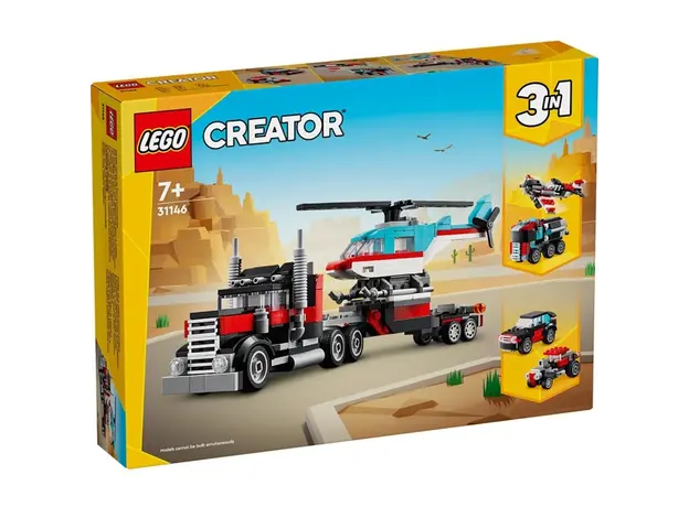 ლეგო Constructor LEGO Creator On-board truck with a helicopter