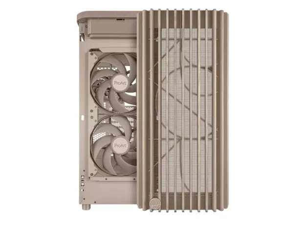 კომპიუტერის ქეისი Asus ProArt PA401 Wood Edition Beige - Mesh Panel, 2 image