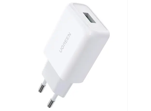 ადაპტერი UGREEN QC3.0 USB Fast Charger EU White/10133
