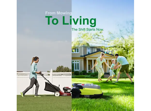 გაზონის საკრეჭი რობოტი UBTech M10 PRO, WiFi, Bluetooth, Wire Free Robotic Lawn Mower, Green/Grey, 3 image