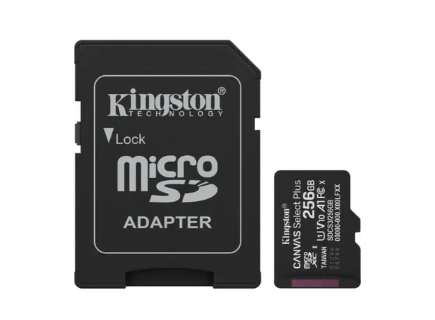 მეხსიერების ბარათი Kingston Canvas Select Plus microSD memory card 256GB