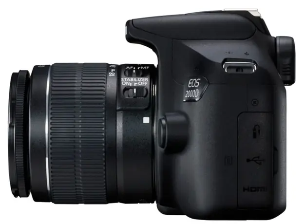 ციფრული ფოტოაპარატი Canon EOS 2000D EF-S 18-55 DC  II Lens 24.1 MP, APS-C senso  Wi-Fi¹, NFC , Black, 5 image