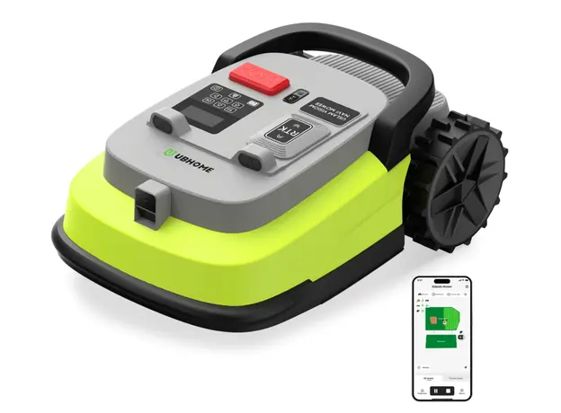 გაზონის საკრეჭი რობოტი UBTech M10 PRO, WiFi, Bluetooth, Wire Free Robotic Lawn Mower, Green/Grey