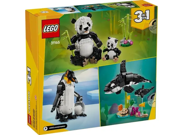 ლეგო LEGO Constructor Creator Wild Animals Panda Family, 4 image