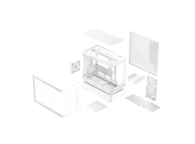 კომპიუტერის ქეისი ASUS Prime AP202 ARGB White, 5 image