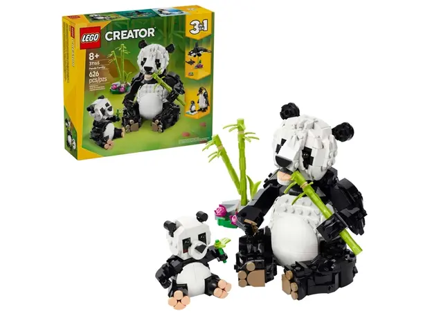 ლეგო LEGO Constructor Creator Wild Animals Panda Family, 3 image