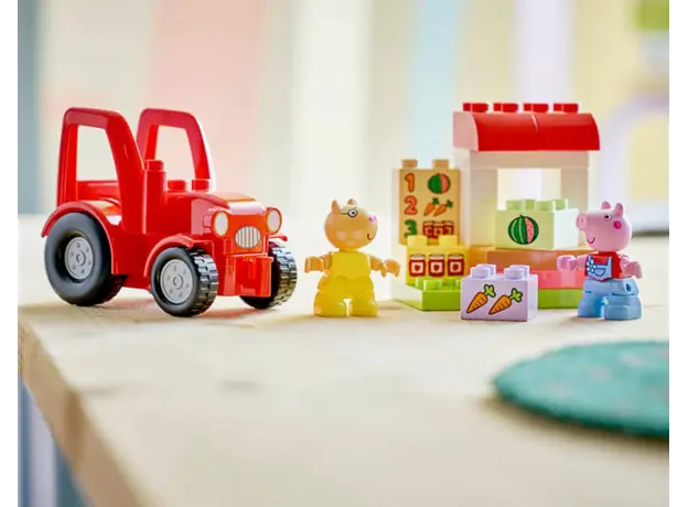 ლეგო LEGO Constructor DUPLO Peppa Pig Tractor and Market, 6 image