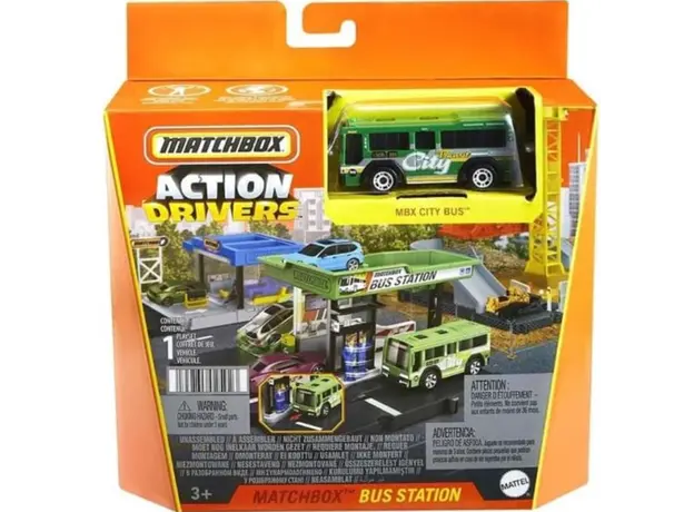 სათამაშო მანქანა Mattel MBX Action Drivers Expansion Playset Asst.