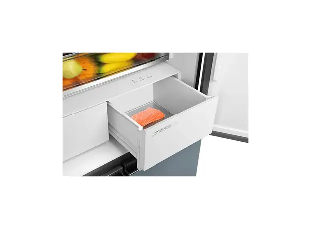 მაცივარი TCL TRTC-521CDWDB1, 476L, A+, NoFrost, Refrigerator, Blue/Gray, 4 image