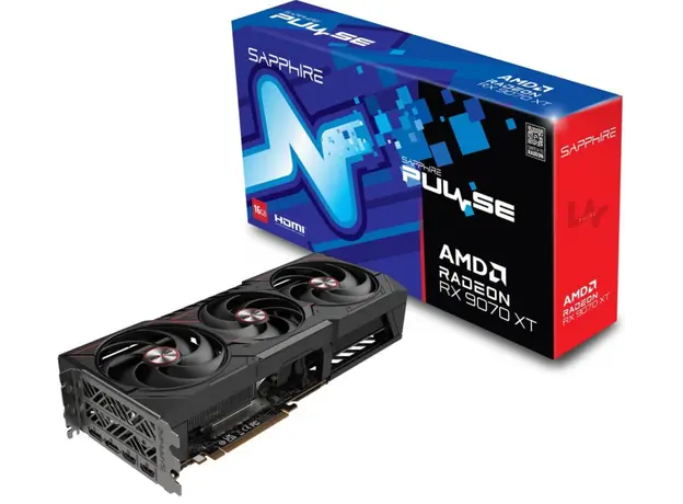 ვიდეო დაფა SAPPHIRE Graphic Card Radeon RX 9070 XT 16GB GDDR6 PULSE GAMING OC