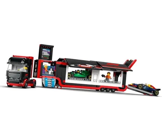ლეგო LEGO Constructor City F1 Truck with RB20 & AMR24 F1 Cars, 4 image