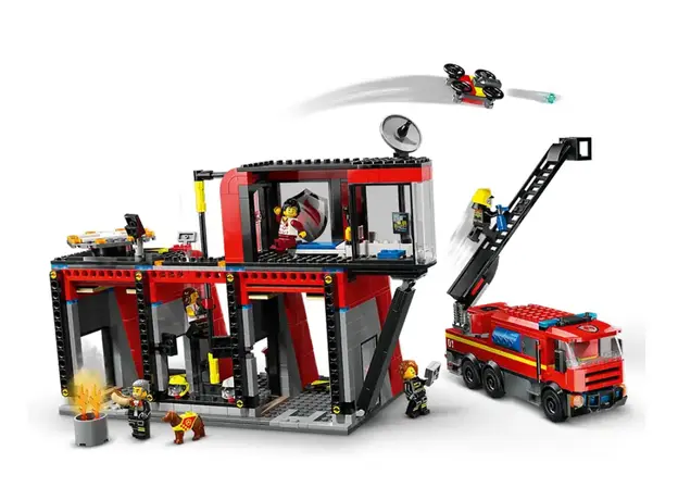 ლეგო LEGO Constructor City Fire station with a fire truck, 3 image