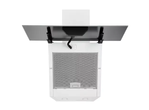 გამწოვი Ardesto Hood Inclined hood, 60cm, 900m3h, glass, 2х1W LED, button, white, 4 image
