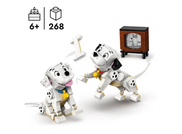 ლეგო LEGO Constructor Disney Classic Lucky & Penny 101 Dalmatians Puppies, 3 image
