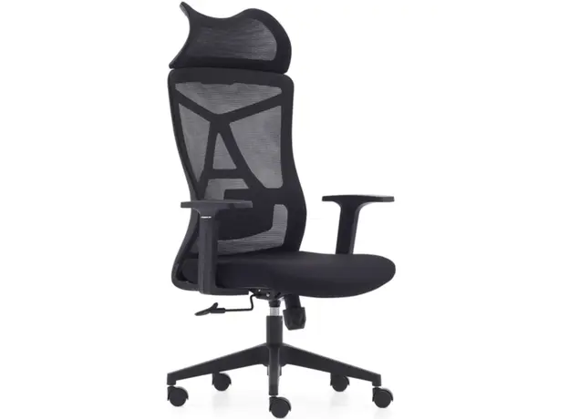 საოფისე სავარძელი ALLX MS-1230, Office Chair, Black, 3 image