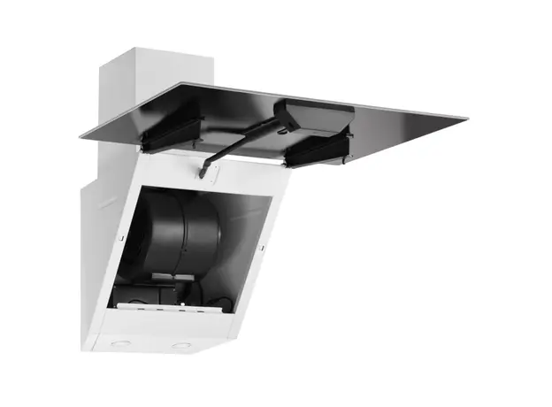 გამწოვი Ardesto Hood Inclined hood, 60cm, 900m3h, glass, 2х1W LED, button, white, 6 image