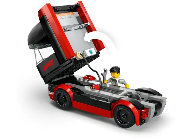 ლეგო LEGO Constructor City F1 Truck with RB20 & AMR24 F1 Cars, 3 image