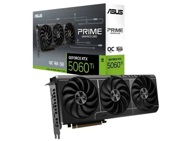 ვიდეო დაფა ASUS Graphic Card GeForce RTX 5060 Ti 16GB GDDR7 OC PRIME-RTX5060TI-O16G