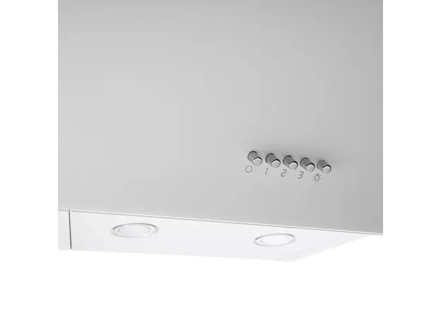 გამწოვი Ardesto Hood Inclined hood, 60cm, 900m3h, glass, 2х1W LED, button, white, 3 image