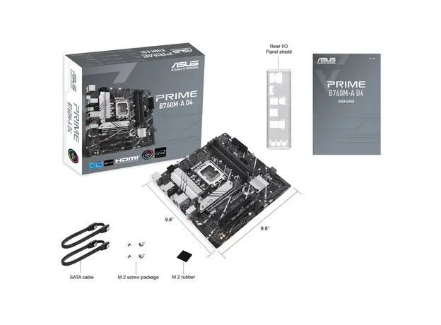 დედა დაფა Asus 90MB1D00-M1EAYC PRIME B760M-A D4-CSM, LGA 1700, DDR4, 128GB, 4 image