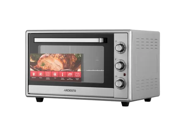 ელექტრო ღუმელი Ardesto MEO-F60CDG, 2000W, 60L, Electric Oven, Grey, 3 image