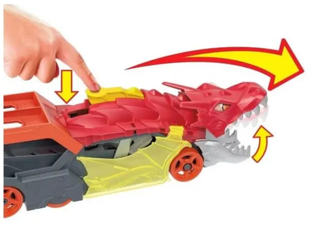 სათამაშო მანქანა Mattel HW Dragon ?Hauler, 3 image