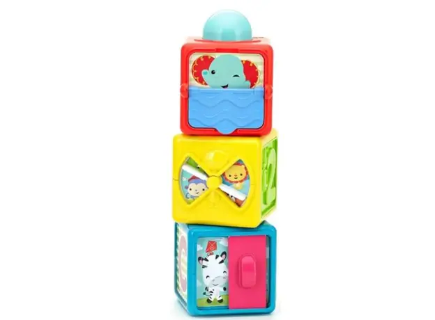 სათამაშო კუბიკები MATTEL Stacking Action Blocks, 2 image