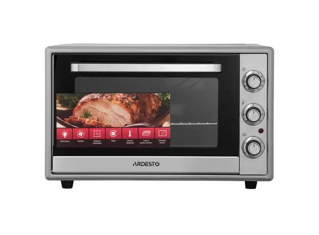 ელექტრო ღუმელი Ardesto MEO-F60CDG, 2000W, 60L, Electric Oven, Grey