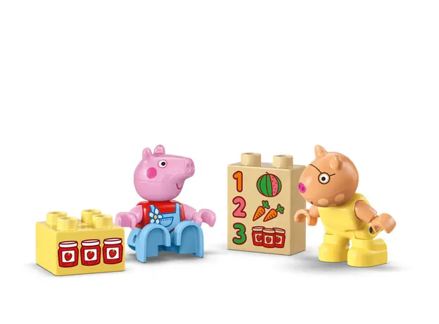 ლეგო LEGO Constructor DUPLO Peppa Pig Tractor and Market, 5 image