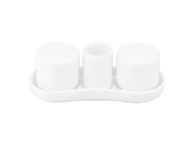 სამარილე და საპილპილე Ardesto Set for salt and pepper, 4 items, porcelain, white, 2 image