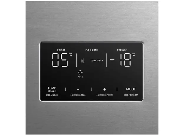 მაცივარი Toshiba GR-RB500WE-PMJ (49) - Bottom FRZ, 201x59.5x66, 388L, Inverter, Metal Cooling, A++, 35DB, Silver, 5 image